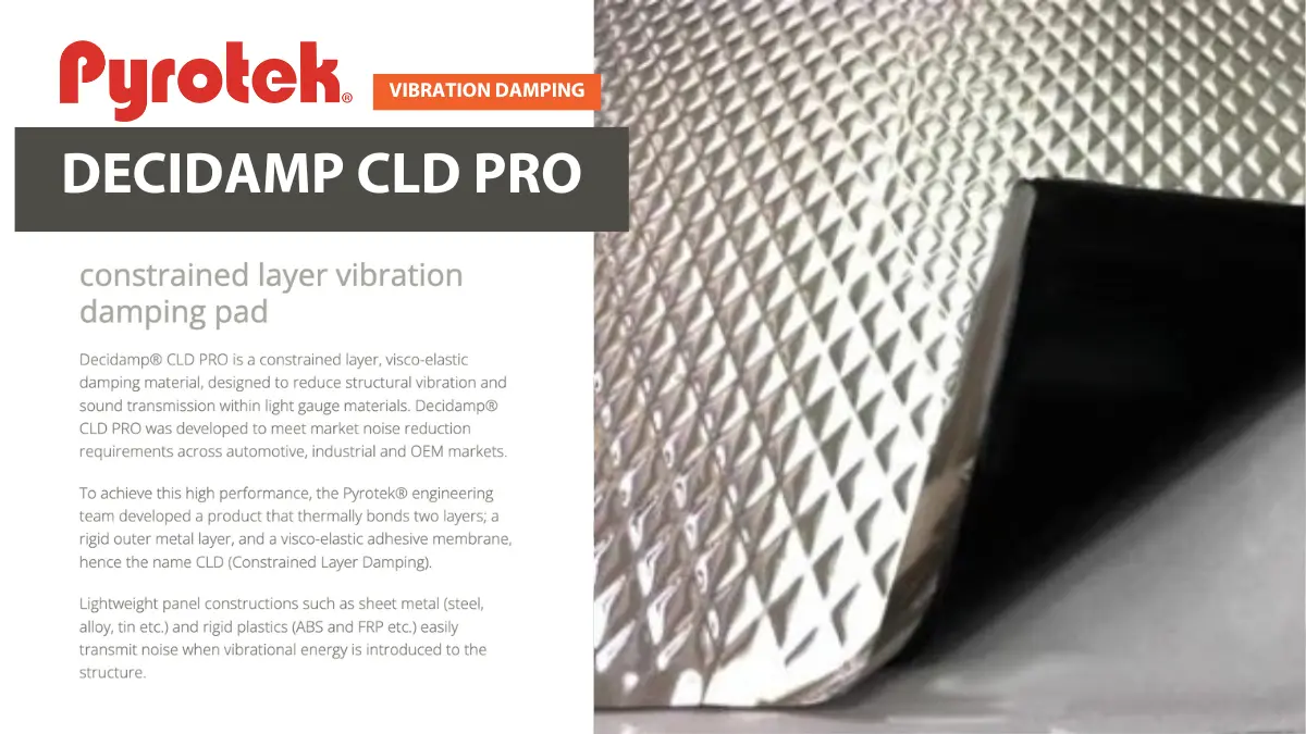 Vibration Damping Decidamp CLD Pro แผ่นกันสั่น สะเทือน นิวเทค อินซูเลชั่น cover