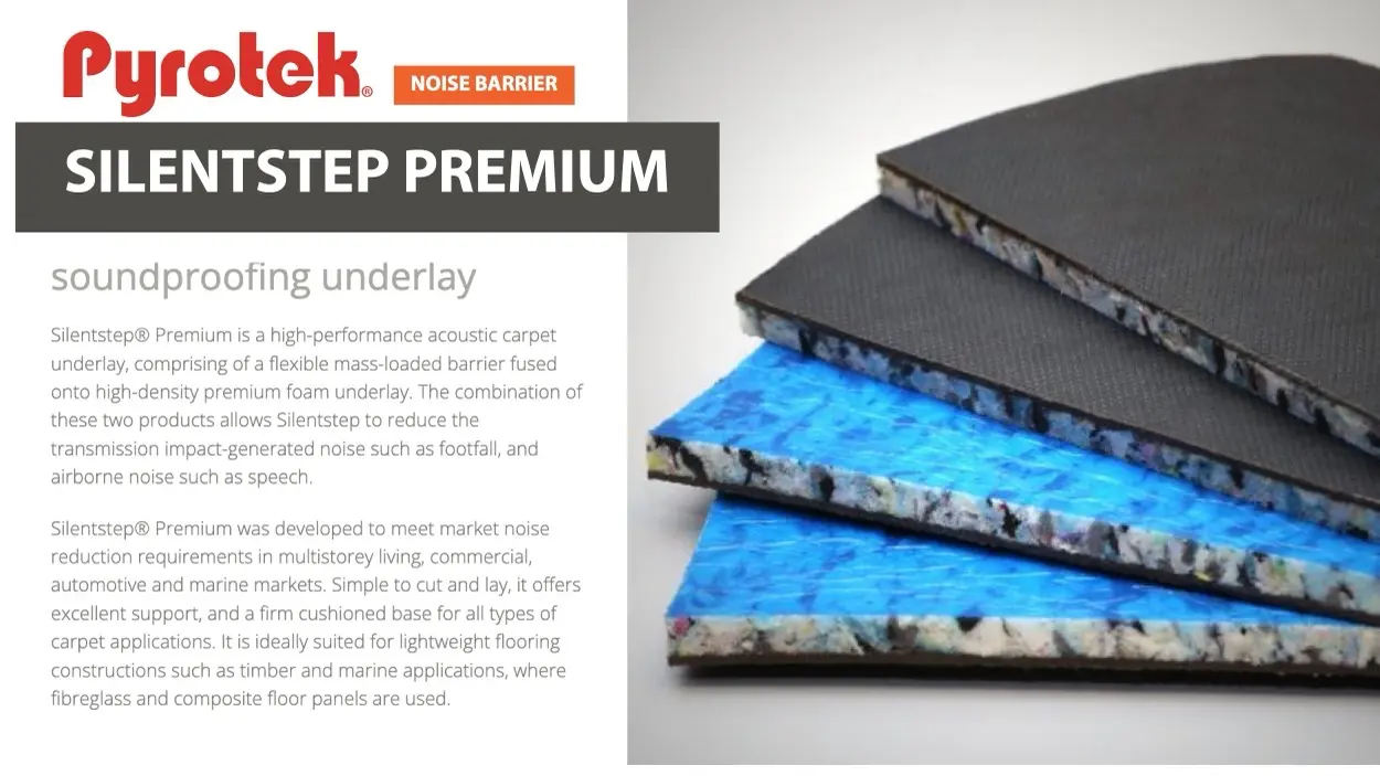 แผ่นกันเสียง ผนังกันเสียง noise barrier silentstep premium pyrotek นิวเทค อินซูเลชั่น