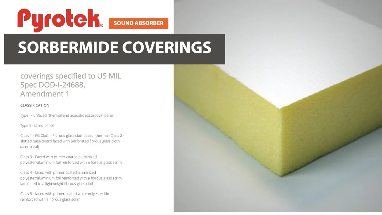 แผ่นกันเสียง ผนังกันเสียง sound absorber sorbermide coverings pyrotek นิวเทค อินซูเลชั่น cover