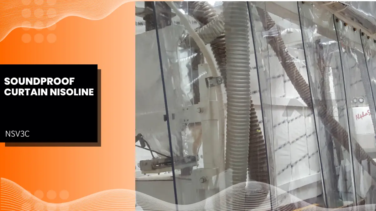 ม่านกันเสียงอุตสาหกรรมแบบใส Soundproof Curtain Clear Type Nisoline NSV3C นิวเทคอินซูเลชั่น 2